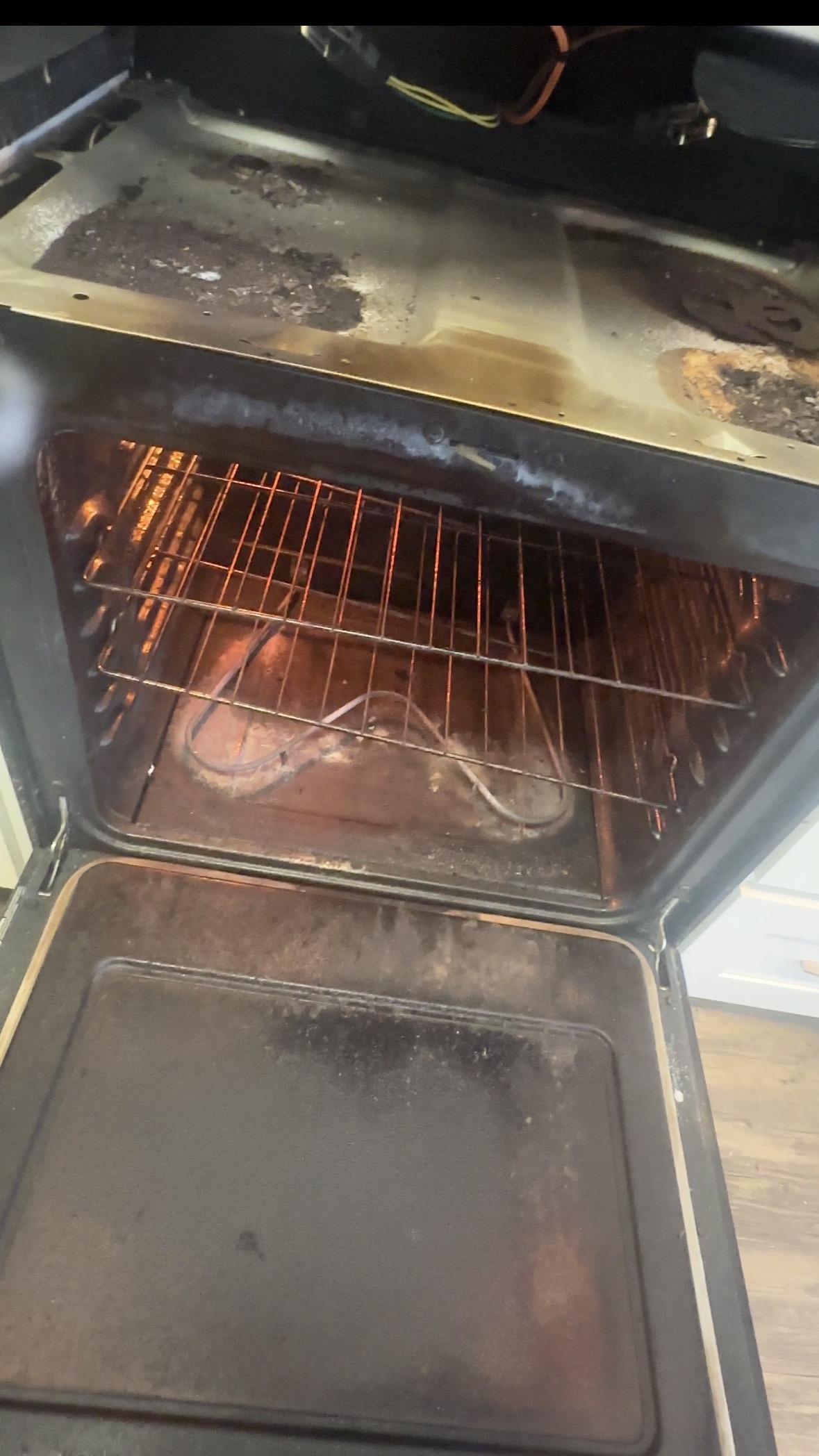 Oven Deep Clean - Before