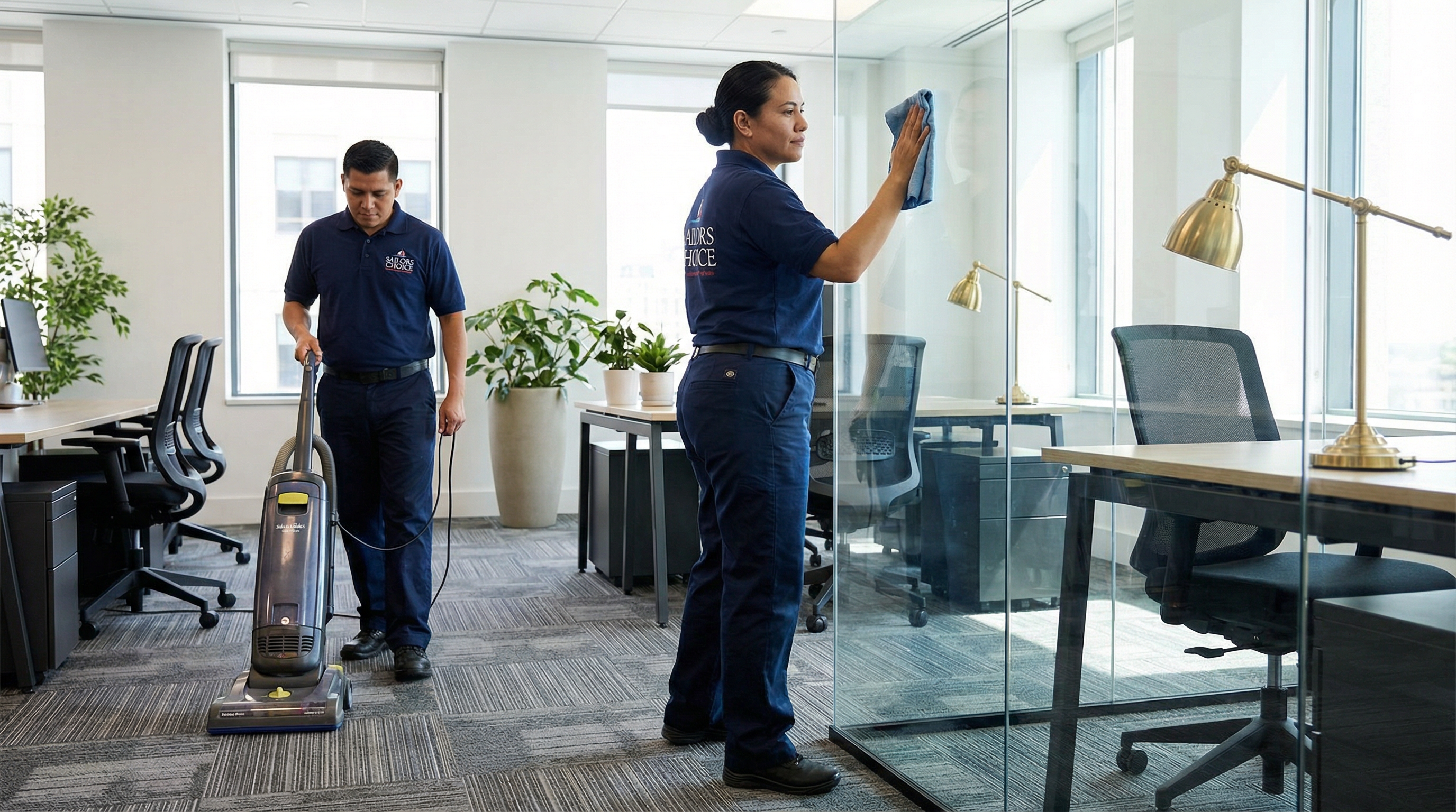 Commercial office cleaning